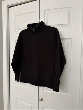 Women’s Black Quarter-Zip Sweater